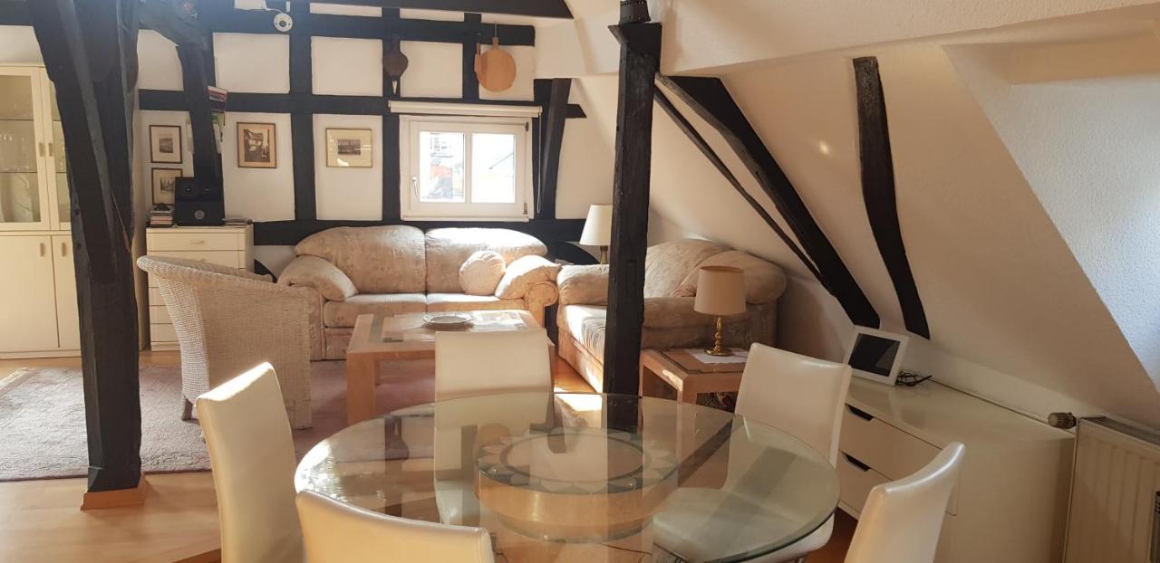 Penthouse Im Historischen Fachwerkhaus Mit Grosser Dachterrasse An Zentralster Lage Boppard Zewnętrze zdjęcie