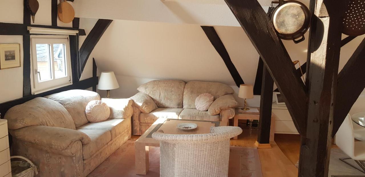 Penthouse Im Historischen Fachwerkhaus Mit Grosser Dachterrasse An Zentralster Lage Boppard Zewnętrze zdjęcie