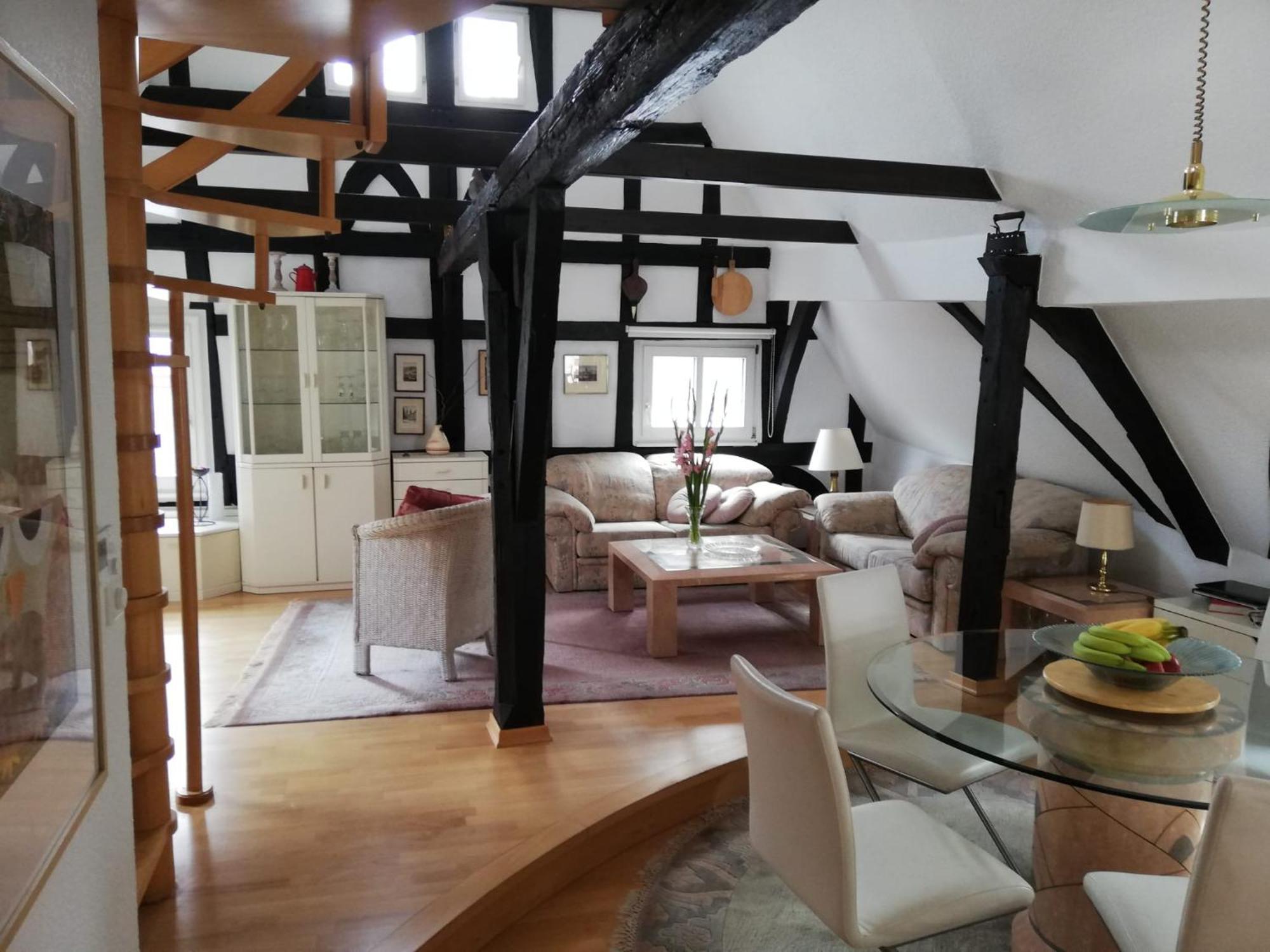 Penthouse Im Historischen Fachwerkhaus Mit Grosser Dachterrasse An Zentralster Lage Boppard Zewnętrze zdjęcie